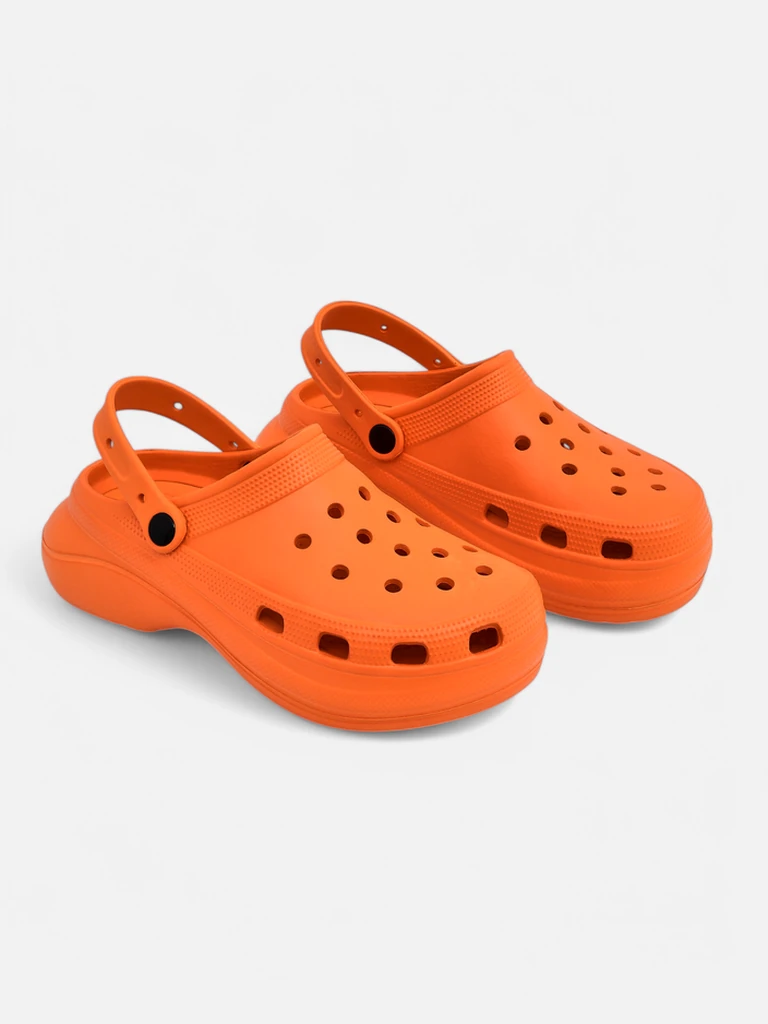 Royalfashion Damen Durchbrochene Gummi Flip-Flops Dellosa