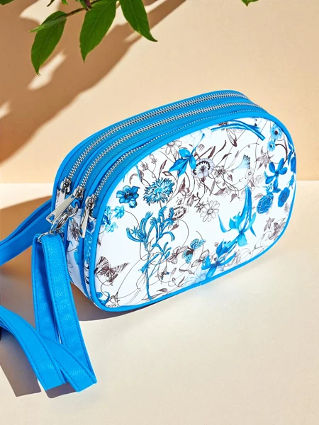Royalfashion Kleine Damenhandtasche aus Ökoleder Floriana