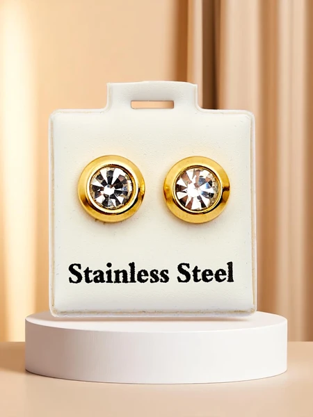 Royalfashion Damen-Clip-Ohrringe mit Zirkonia