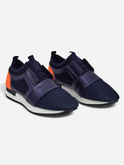 Vittoria Marineblaue Damen-Schuhe aus Öko-Leder