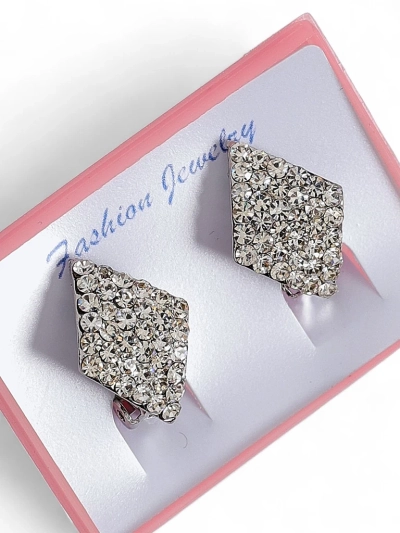 Royalfashion Damen Ohrclips mit Zirkonia