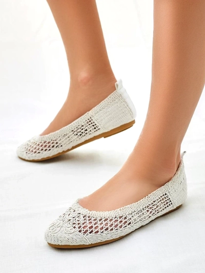 Royalfashion Damen Perforierte Ballerinas Annete