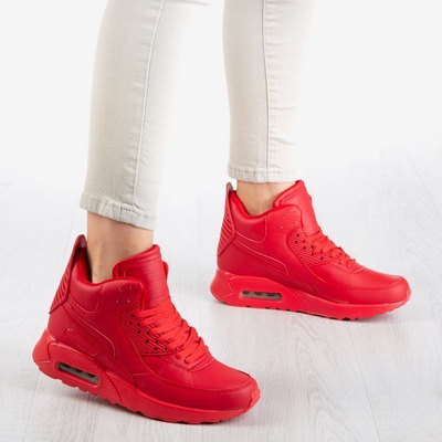 Rote High-Top-Sneakers für Damen Verna - Footwear 1