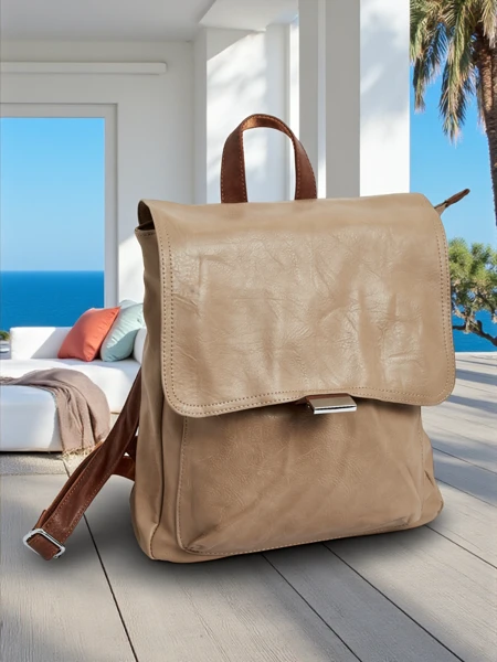 Royalfashion Damenrucksack aus Öko-Leder Klara