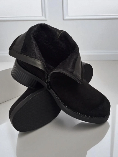 Damenstiefeletten aus Öko-Wildleder mit Schnallen Valtos