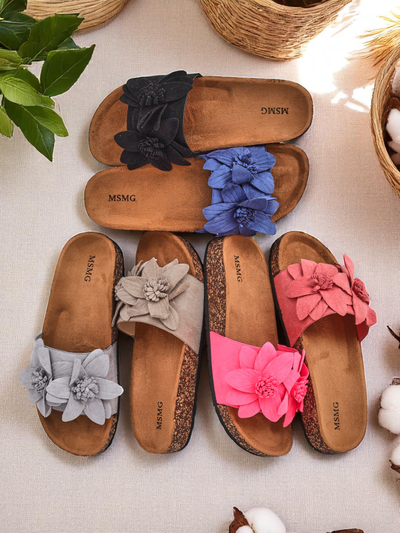 Royalfashion Жіночі шльопанці з квітами Foules