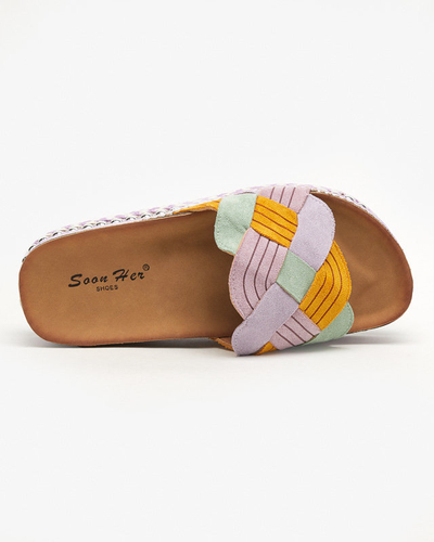 Фіолетові жіночі на грубій підошві Cekolina