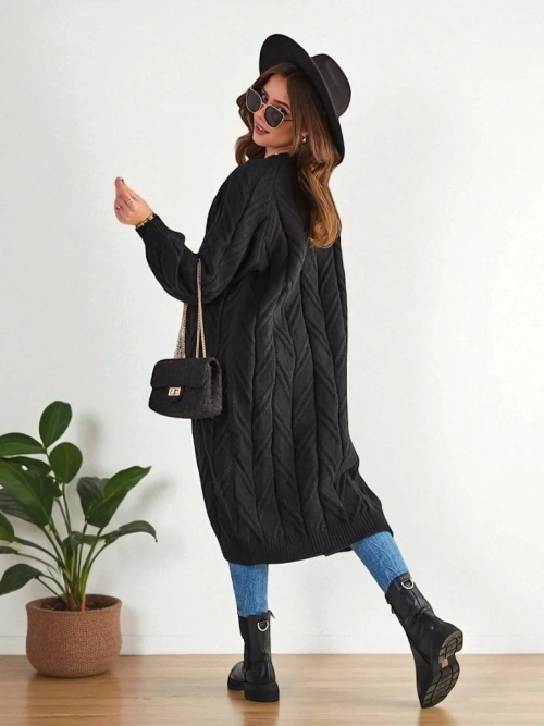 Жіночий в'язаний пончо-светр Royalfashion