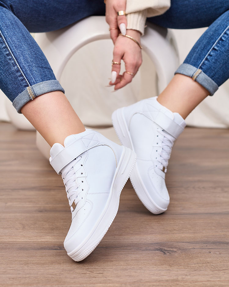 Royalfashion Damen sportliche Sneaker in weiß Futtes