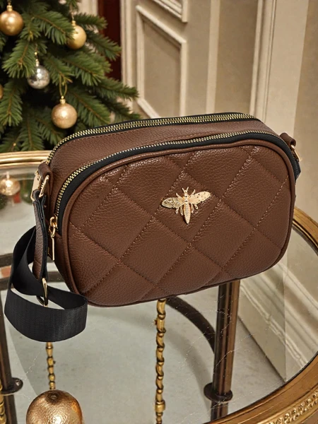 Gesteppte kleine Damenhandtasche aus Öko-Leder Connere