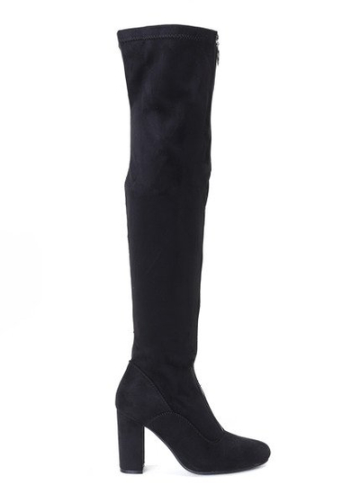 Schwarze Stiefel mit Frontreißverschluss Layla - Footwear