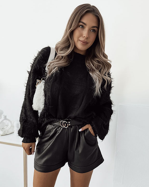 Royalfashion Schwarzer Damenpullover Bettdecke