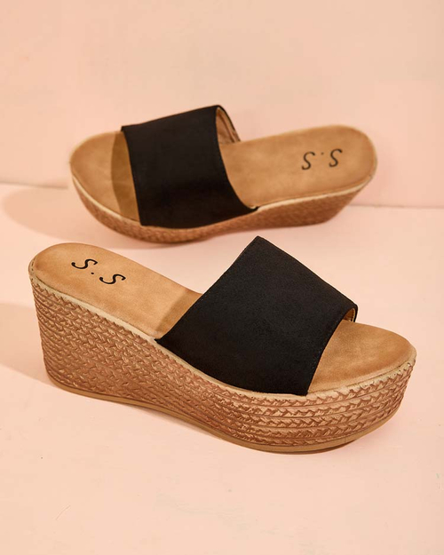 Royalfashion Жіночі шльопанці на платформі та якорі Albavia