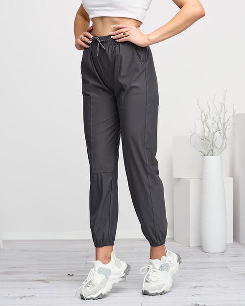 Темно-сірі жіночі джогери