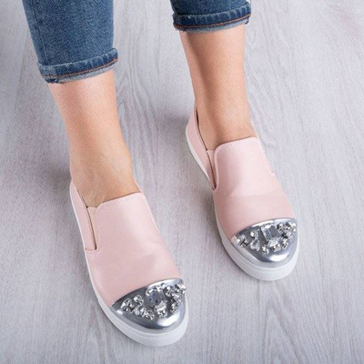 OUTLET Pink Slip on mit dekorativem Zeh Theodara - Footwear