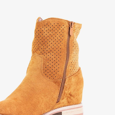 Braune Cowboystiefel mit verdecktem Keil Taize - Footwear