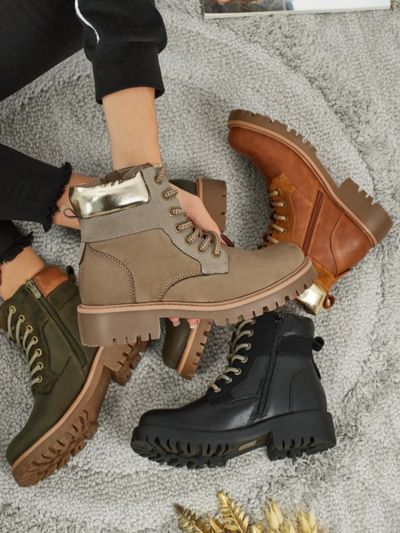 Damen Trapper Stiefeletten Maestroe