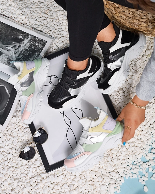 Жіночі біло-чорні спортивні кросівки Ziragga- Footwear