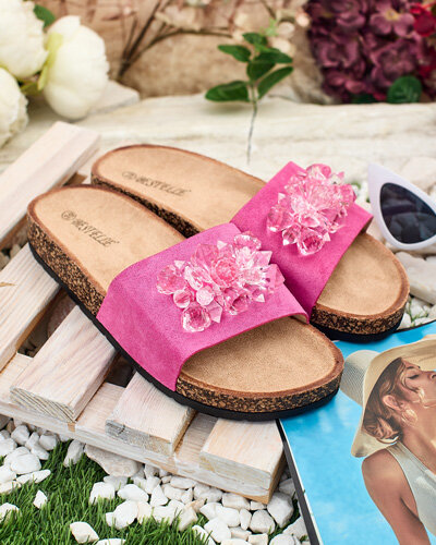 Royalfashion Damen Villo Strass-Flip-Flops