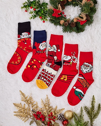 Royalfashion Lange Herren-Urlaubssocken 5er-Pack