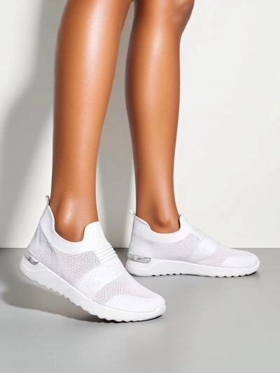 Royalfashion Damen Slip-On Stoff Sportschuhe Satet