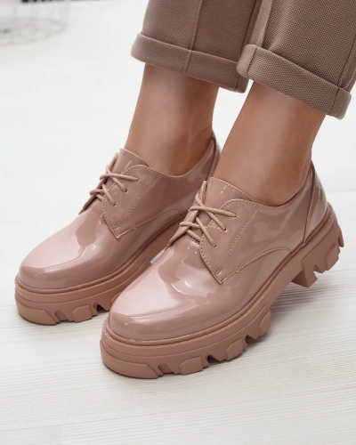 Rosa lackierte Damen Halbschuhe Delgor- Footwear