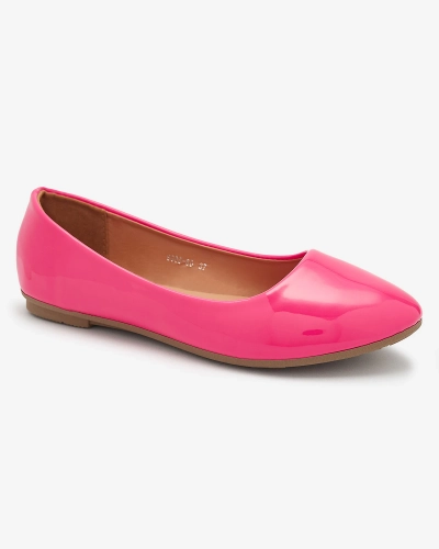 Neonrosa lackierte Damen-Ballerinas Fama - Footwear