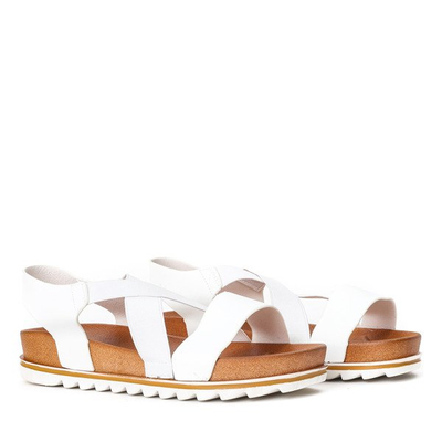 Weiße Sandalen mit dicker Matild-Sohle - Schuhe 1