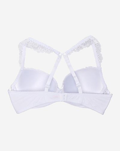 Weißer Spitzen-BH für Damen - Unterwäsche