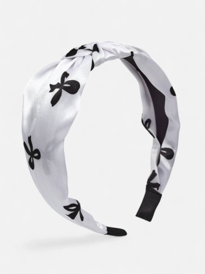 Royalfashion Satin-Haarband mit Flechtmuster und Print