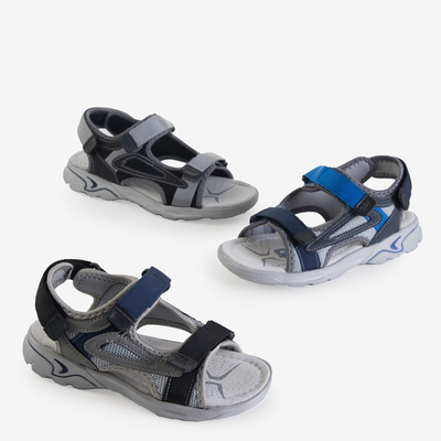 Schwarze Asitop-Klettsandalen für Jungen - Schuhe