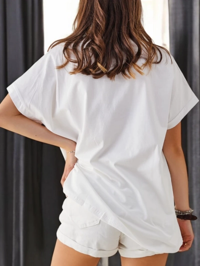 Royalfashion Damen Baumwoll-T-Shirt mit Print