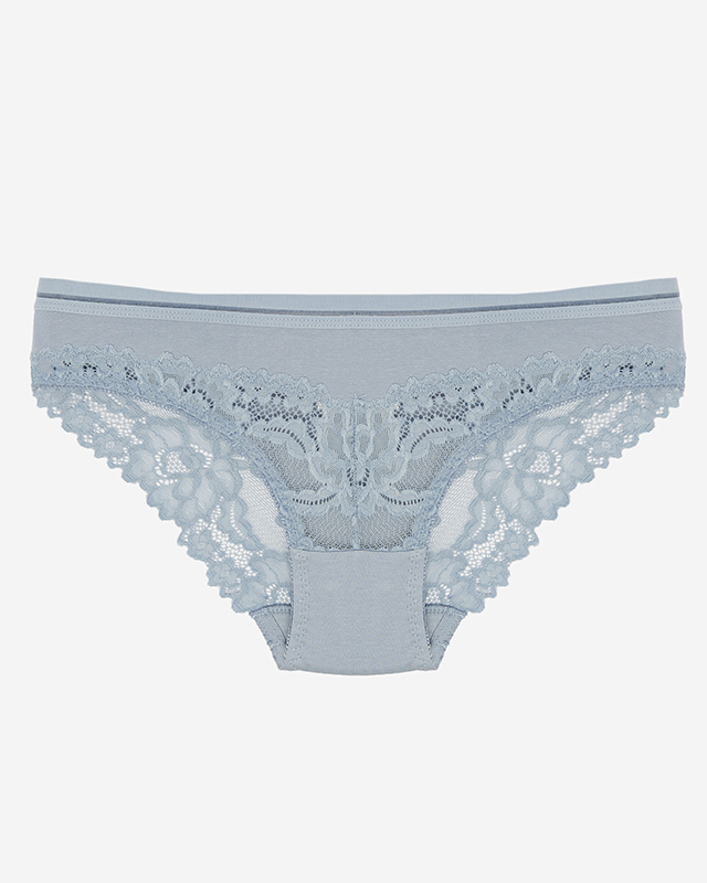 Höschen aus blauer Spitze für Damen - Unterwäsche