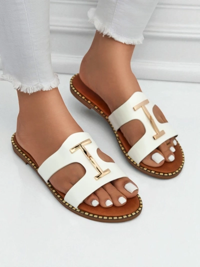 Royalfashion Damen Sandalen mit flacher Sohle Maya Louise