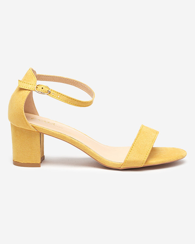 Royalfashion Gelbe Damen Stiletto-Sandalen Nelino