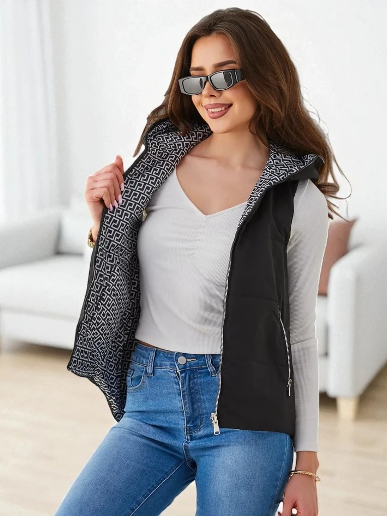 Royalfashion Langes gesteppte Damenweste