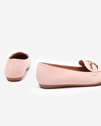 Rosafarbene Kesine-Loafer aus Kunstleder für Damen - Schuhe