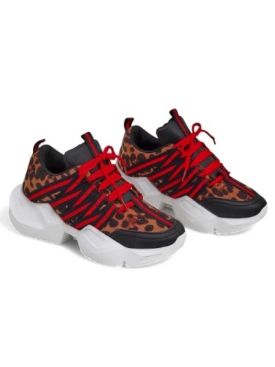 Royalfashion Damen Sportliche Sneaker mit dickerer Sohle Ivvert