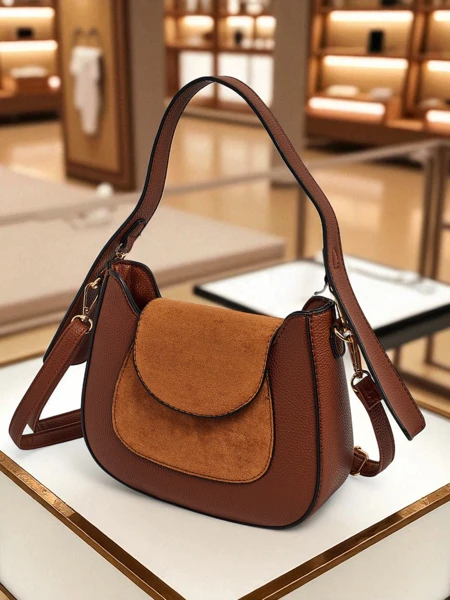 Kleine Damenhandtasche aus Öko-Leder Golden Whisper