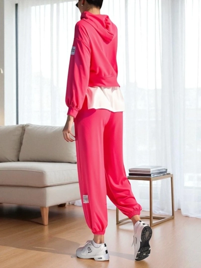 Royalfashion Damen Baumwollset mit Shirt-Einsatz