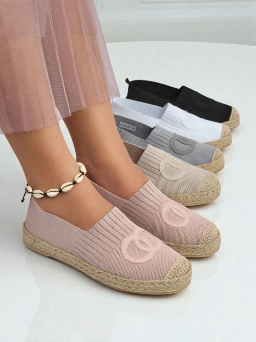 Жіночі еспадрильї Theodora рожеві із замшевої екологічної шкіри, плоскі