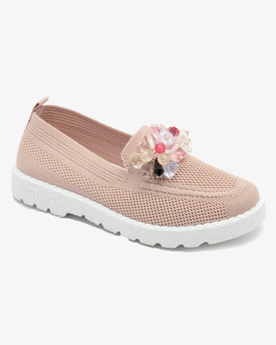 Royalfashion Rosa Damen verzierte Halbschuhe Enweta