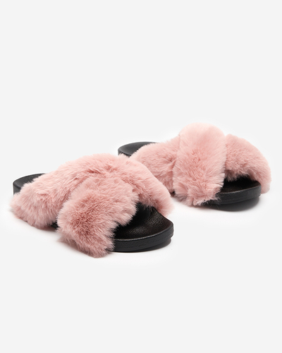 Hausschuhe mit rosa Fell Mashte - Footwear