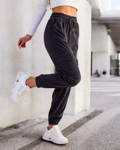 Royalfashion Women's Ribbed Pants