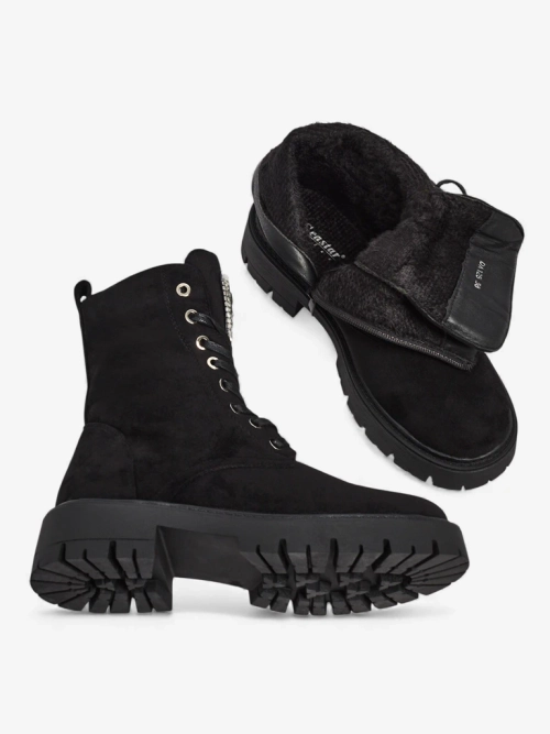 Жіночі ботильйони Euni з еко-замші