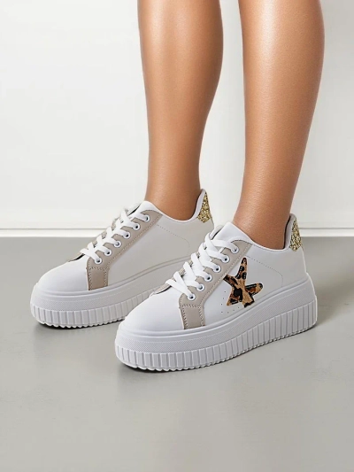 Royalfashion Damen Plattform Sport Sneakers Elin