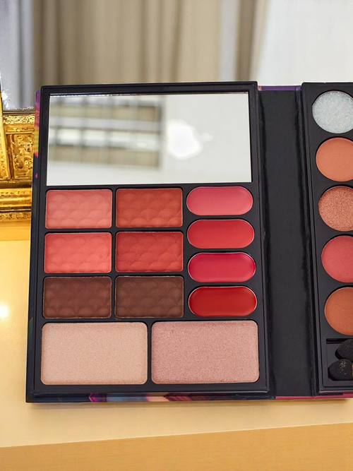 ANYLADY Компактна палітра для макіяжу – тіні для очей, контуринг, губи 33 відтінки