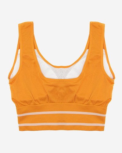 Senffarbener Damen-Sport-BH - Unterwäsche