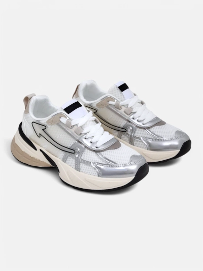 Royalfashion Damen Sport Sneakers auf einer dickeren Sohle Beysa