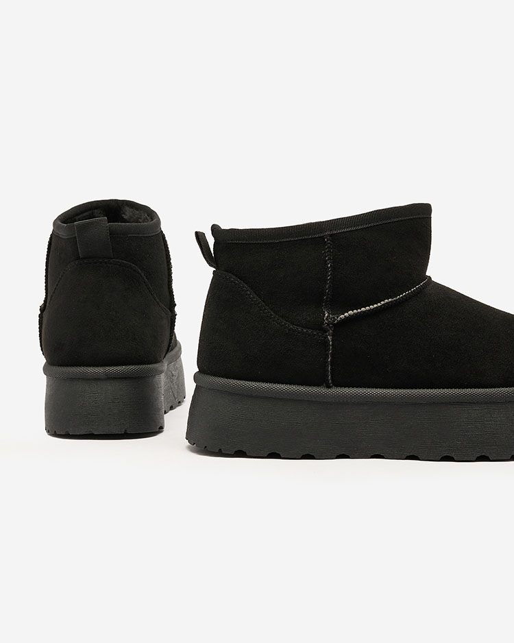 Royalfashion Schwarz Damen Plateau Schneestiefel Ersinella